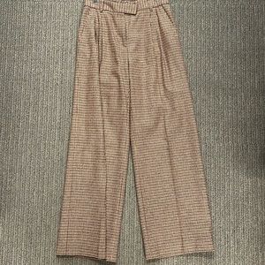 Houndstooth check trousers